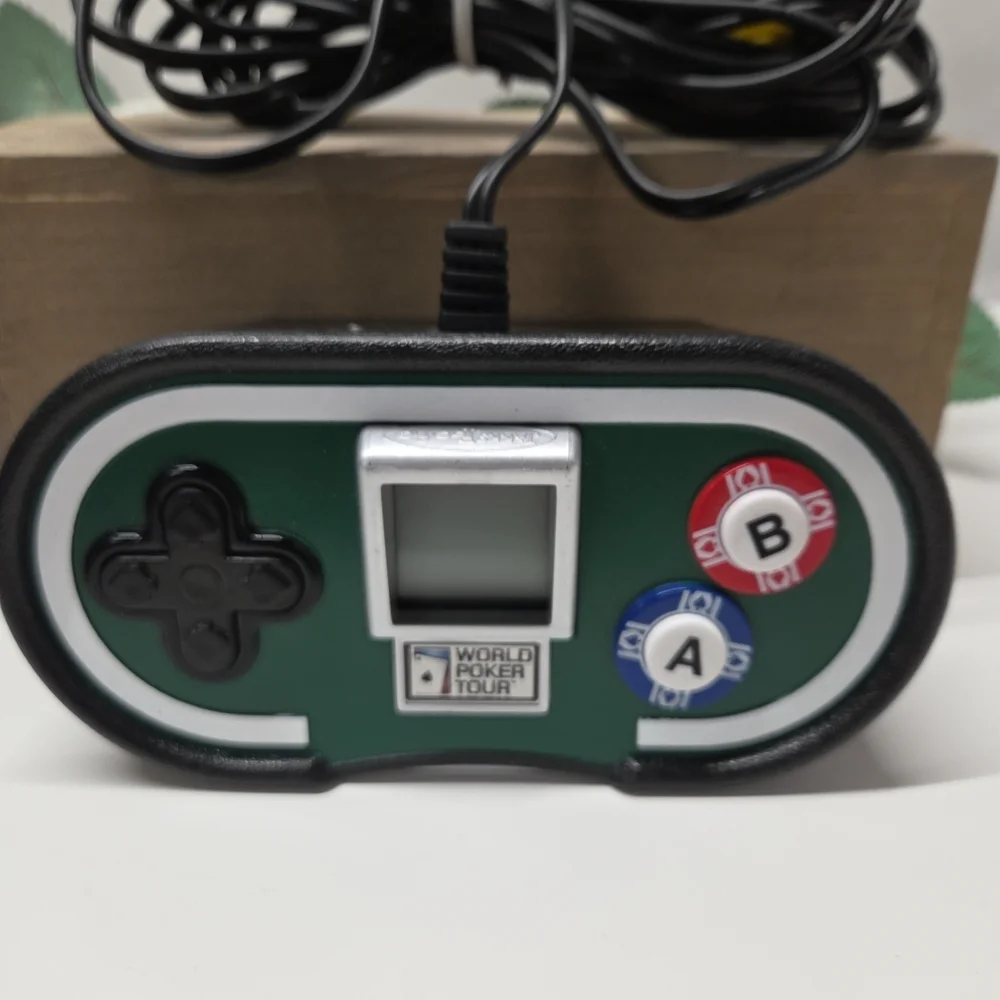 World Poker Tour Handheld Gaming Console - Black and Green